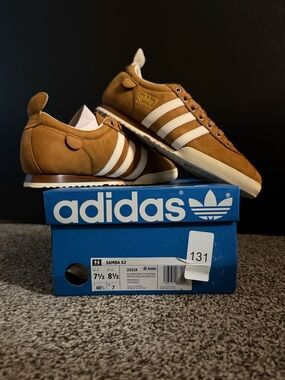 adidas Samba 62 Sneakers in Brown and White